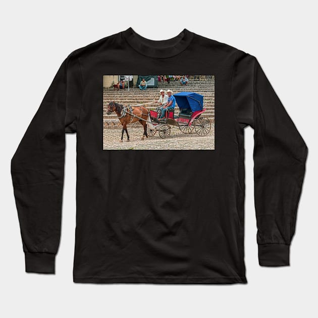 Horse & carriage, Trinidad, Cuba Long Sleeve T-Shirt by bulljup